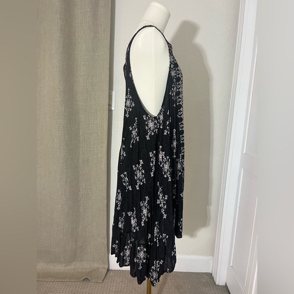 Women’s Free People Intimately Free Dress/Tunic Black/Blue/White Size Large - Picture 3 of 6